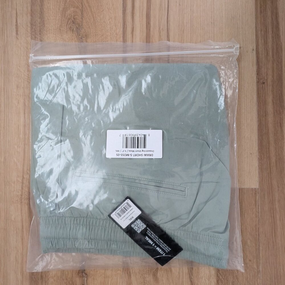 NWT Bearbottom Drawstring Shorts 5.5” Moss Green XXL Men’s - Picture 6 of 7
